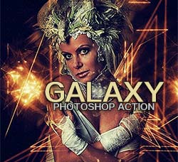 极品PS动作－银河电光：Galaxy Photoshop Action